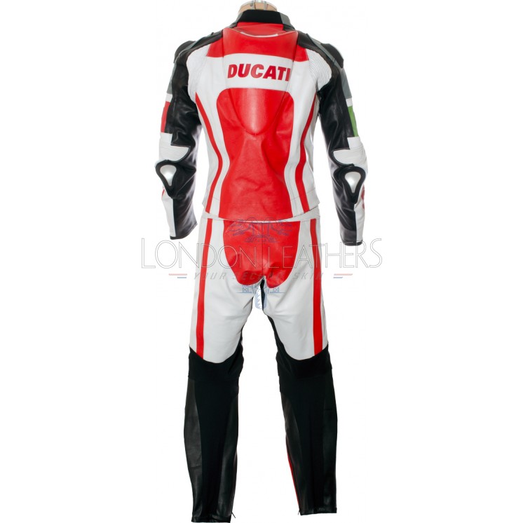 1 & 2 PIECE SUITS Ducati Corse TriColour Leather Motorcycle